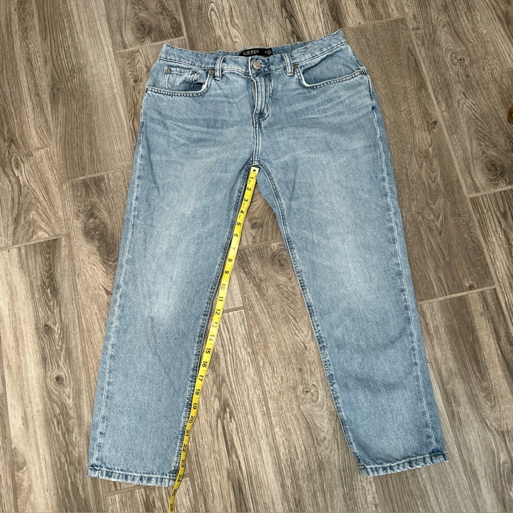 RLR Lauren Ralph 8p jeans straight leg light blue